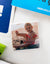 Fotomagnet mit Babyfoto am Strand – besondere Erinnerungen stilvoll festhalten